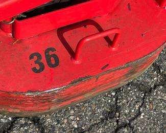 Gravely Pro-Walk 36C Commercial Walk Behind Lawn Mower Kawasaki W/ 36Inch Deck & Stand On Attachment (WORKS GREAT!)