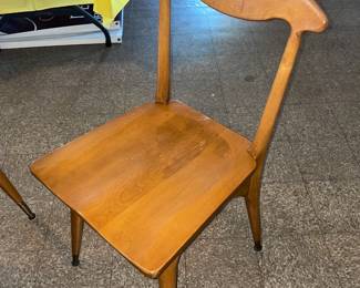 Vintage Mid-Century Modern Dining Room Table W/ 6 Chairs, 2 Leaves, & All Table Pads