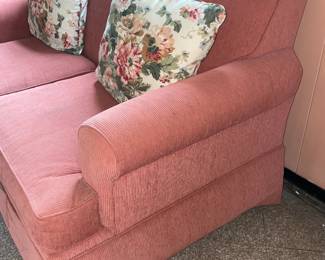 Pink Upholstered Loveseat (2 Available)