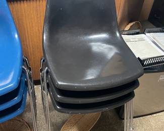 Vintage Colorful Bucket Chairs