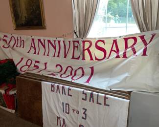 "Federated Church Of Livingston" 150th Anniversary Banner