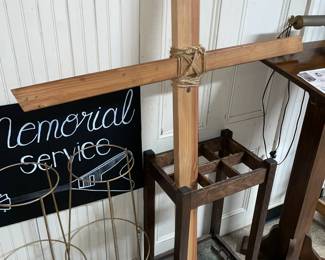Oversized Handmade Wooden Cross
