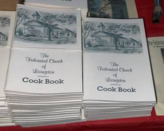 Vintage "The Federated Church Of Livingston" Cook Books