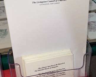 Vintage "The Federated Church Of Livingston" Stationary & Paper Ephemera