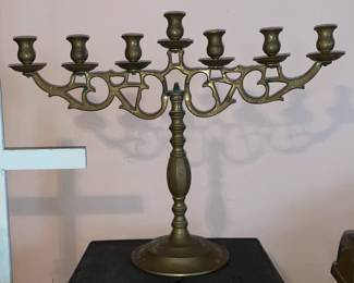Antique Brass Candelabra