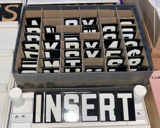 Vintage Hanging Hymn Boards W/ Interchangeable Letters, Numbers, Etc.