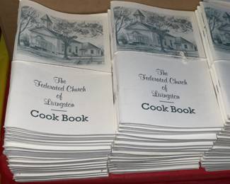 Vintage "The Federated Church Of Livingston" Cook Books