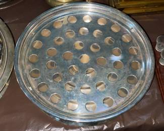 Silver Plated Communion Tray W/ Cover