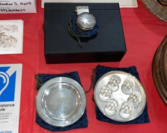 Vintage Traveling Communion Tray W/ Case