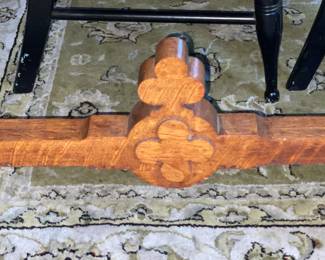 Antique Wooden "In Remembrance Of Me" Engraved Communion Table