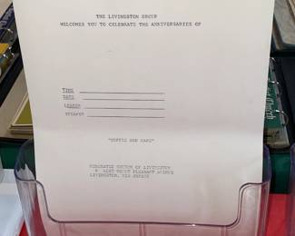 Vintage "The Federated Church Of Livingston" Stationary & Paper Ephemera