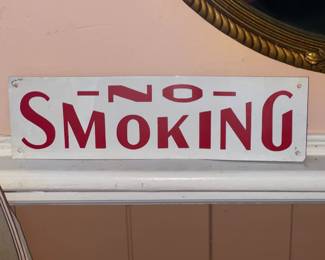Vintage "No Smoking" Sign