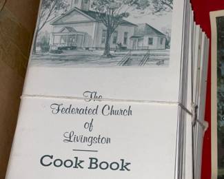 Vintage "The Federated Church Of Livingston" Cook Books