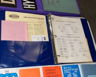 Vintage AA (Alcoholics Anonymous) Group Handbook Binder