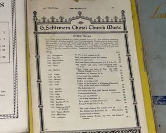 Vintage Paper Ephemera, Booklets, Books, Sheet Music, Etc.
