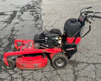 Gravely Pro-Walk 36C Commercial Walk Behind Lawn Mower Kawasaki W/ 36Inch Deck & Stand On Attachment (WORKS GREAT!)