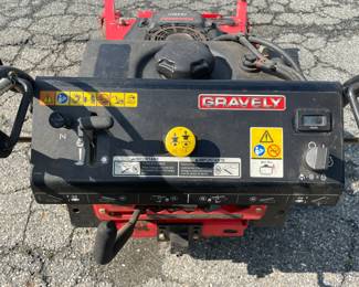 Gravely Pro-Walk 36C Commercial Walk Behind Lawn Mower Kawasaki W/ 36Inch Deck & Stand On Attachment (WORKS GREAT!)