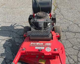Gravely Pro-Walk 36C Commercial Walk Behind Lawn Mower Kawasaki W/ 36Inch Deck & Stand On Attachment (WORKS GREAT!)