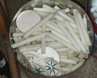 Candles W/ Plastic Holders