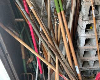 Assorted Hand Tools (Rakes, Shovels, Etc.)