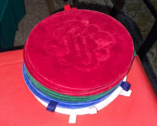 Vintage Donation/Offering/Collection Bowl Felt Liners