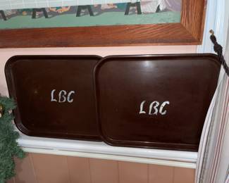 Vintage "Livingston Baptist Church" Cafeteria Trays