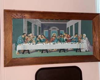Framed The Last Supper Paint By Number