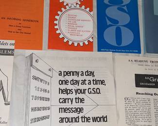Vintage AA (Alcoholics Anonymous) Paper Ephemera