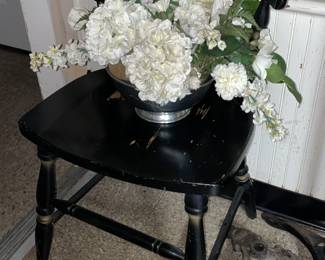 Vintage Black & Gold "Hitchcock Style" Chair