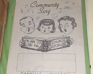 Vintage Choir Paper Advertisement
