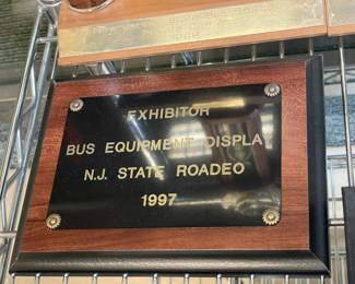 Assorted Award Plaques Awarded To DeCamp Bus Lines