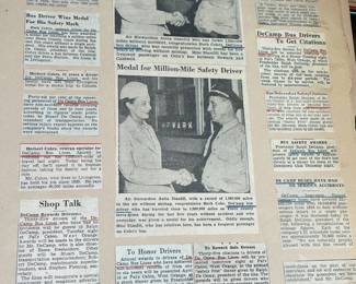 DeCamp Bus Lines Handmade Scrapbooks W/ Vintage & Original Newspaper Clippings Featuring The 1939/1940 NY World's Fair