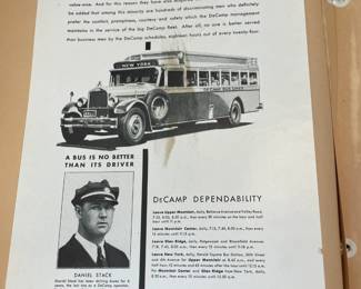 DeCamp Bus Lines Handmade Scrapbooks W/ Vintage & Original Newspaper Clippings Featuring The 1939/1940 NY World's Fair