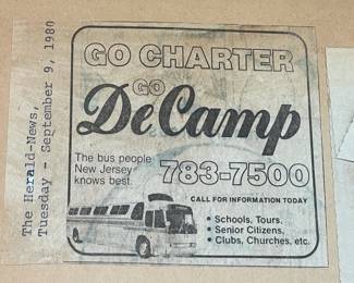 DeCamp Bus Lines Handmade Scrapbooks W/ Vintage & Original Newspaper Clippings Featuring The 1939/1940 NY World's Fair