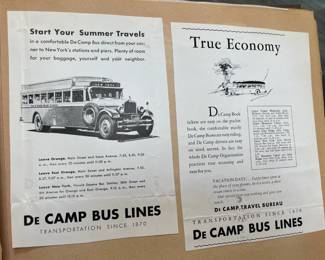 DeCamp Bus Lines Handmade Scrapbooks W/ Vintage & Original Newspaper Clippings Featuring The 1939/1940 NY World's Fair
