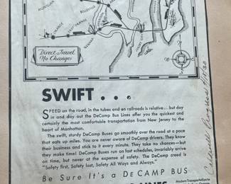 DeCamp Bus Lines Handmade Scrapbooks W/ Vintage & Original Newspaper Clippings Featuring The 1939/1940 NY World's Fair
