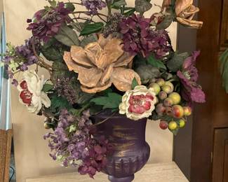 An Assortment Of Faux Plants, Ivy, Floral Arrangements, & OVERSIZED Trees