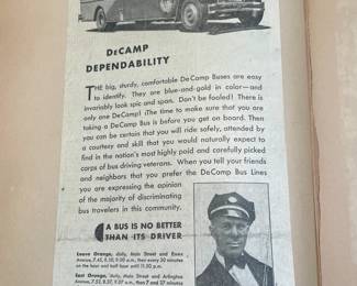 DeCamp Bus Lines Handmade Scrapbooks W/ Vintage & Original Newspaper Clippings Featuring The 1939/1940 NY World's Fair