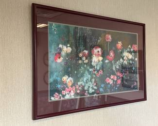 Framed Floral Artwork