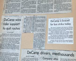DeCamp Bus Lines Handmade Scrapbooks W/ Vintage & Original Newspaper Clippings Featuring The 1939/1940 NY World's Fair