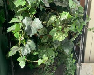 An Assortment Of Faux Plants, Ivy, Floral Arrangements, & OVERSIZED Trees