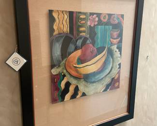 Framed Fruit Motif Wall Art (Ethan Allen)