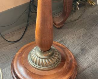 Large Wooden Floor Lamp