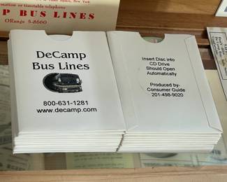 Vintage DeCamp Bus Lines Promotional CD Advertisement