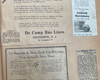 DeCamp Bus Lines Handmade Scrapbooks W/ Vintage & Original Newspaper Clippings Featuring The 1939/1940 NY World's Fair