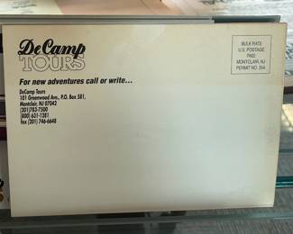 DeCamp Tours UN-USED "New Look!" Postcards