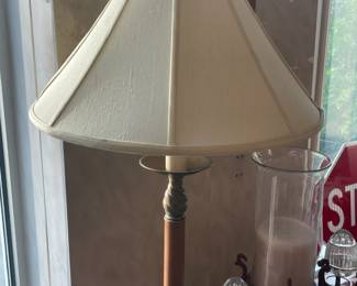 Large Wooden Floor Lamp