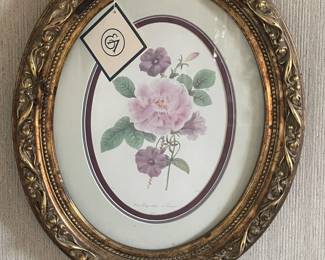 Framed Floral Artwork (Ethan Allen)