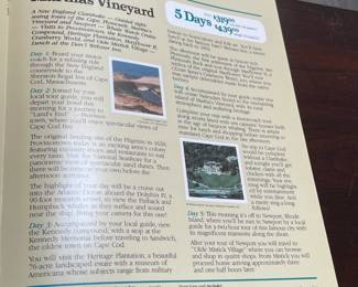 DeCamp Tours "1984 TLC Vacation Packages" Booklet