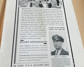 DeCamp Bus Lines Handmade Scrapbooks W/ Vintage & Original Newspaper Clippings Featuring The 1939/1940 NY World's Fair